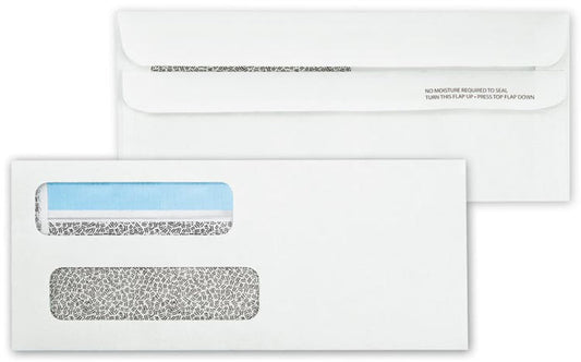 92502 Double Window Envelope Self Seal 8 5/8 x 3 5/8" QTY 100