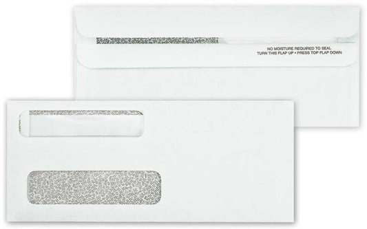 92564 Double Window Envelope Self Seal 8 5/8 x 3 5/8" QTY 100