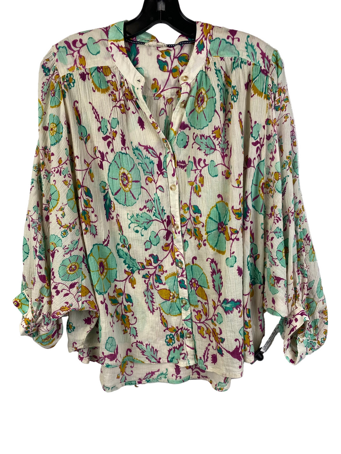 Top 3/4 Sleeve By Pilcro In Multi, Size:M