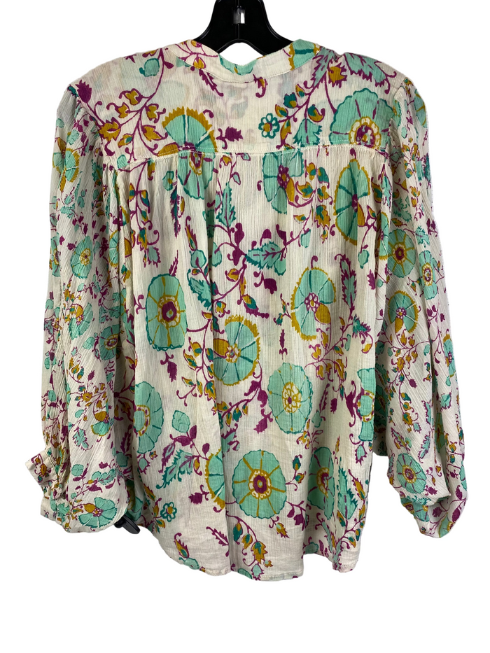 Top 3/4 Sleeve By Pilcro In Multi, Size:M