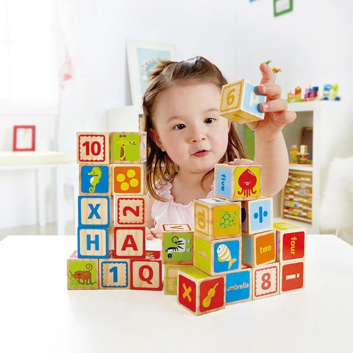 Hape ABC Wooden Blocks (26pc) | Koop.co.nz