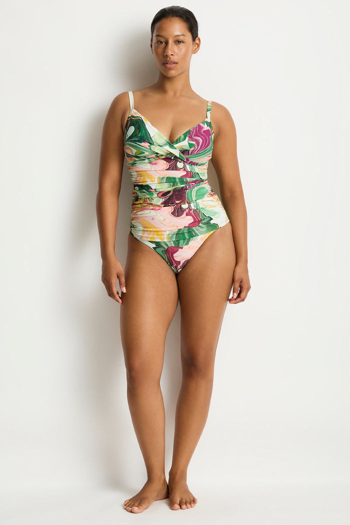Abyss Cross Front Scoop Back Tankini