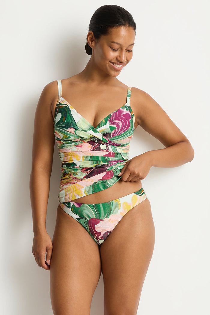 Abyss Cross Front Scoop Back Tankini