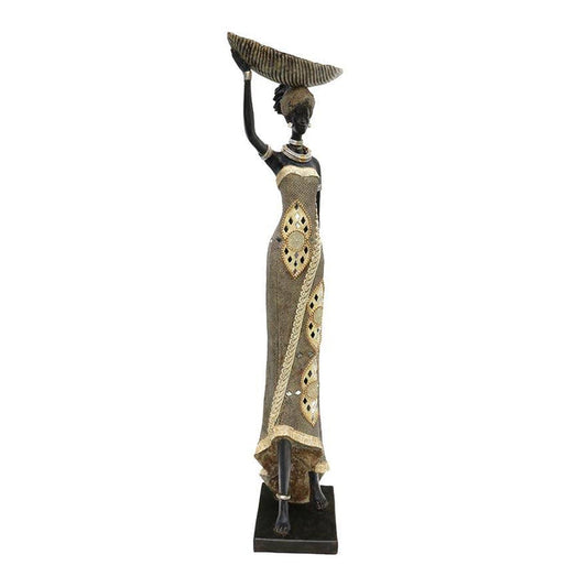 Le Forge African Lady Sculpture - Long Bowl (65.5cm) | Koop.co.nz