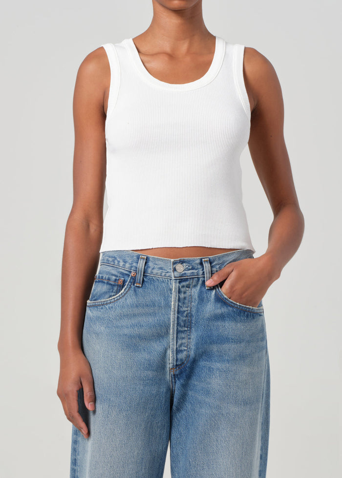 Agolde Shrunken Poppy Tank
