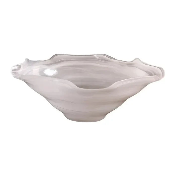 Alabaster Wave Bowl