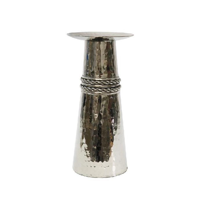 Le Forge Aluminum Rope Candle Holder - Silver (32cm) | Koop.co.nz