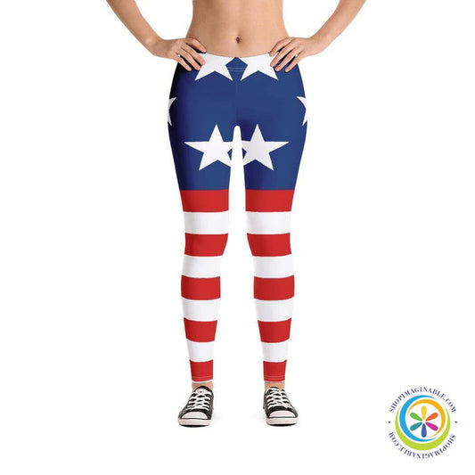 American Patriot 4th of July Leggings-ShopImaginable.com