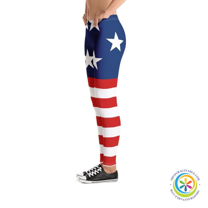 American Patriot 4th of July Leggings-ShopImaginable.com