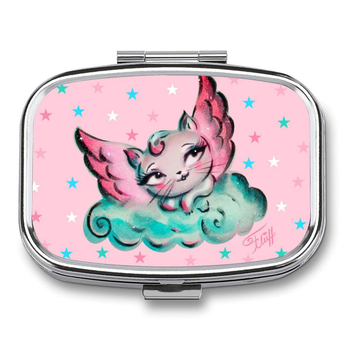 Angel kitty • Pill Case