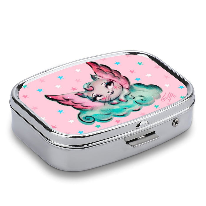 Angel kitty • Pill Case