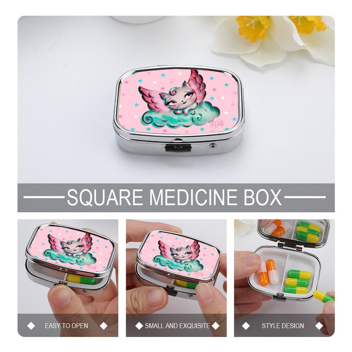 Angel kitty • Pill Case