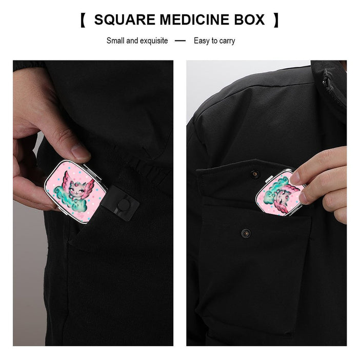 Angel kitty • Pill Case