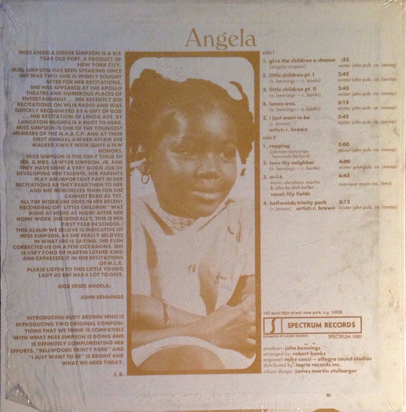Angela Simpson - Angela Simpson (LP) [US] (Very Good Plus (VG+))