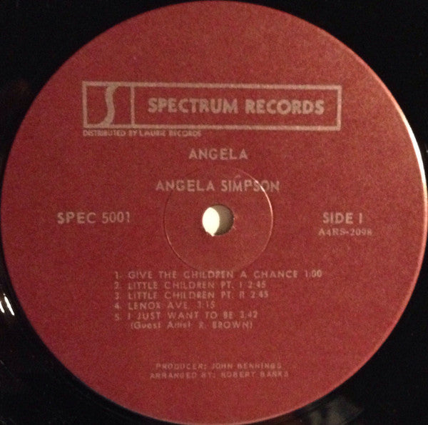 Angela Simpson - Angela Simpson (LP) [US] (Very Good Plus (VG+))