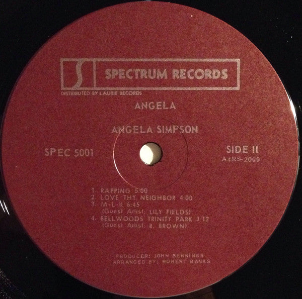 Angela Simpson - Angela Simpson (LP) [US] (Very Good Plus (VG+))