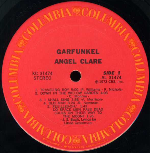 Art Garfunkel - Angel Clare (LP) [US] 1st (Mint (M))