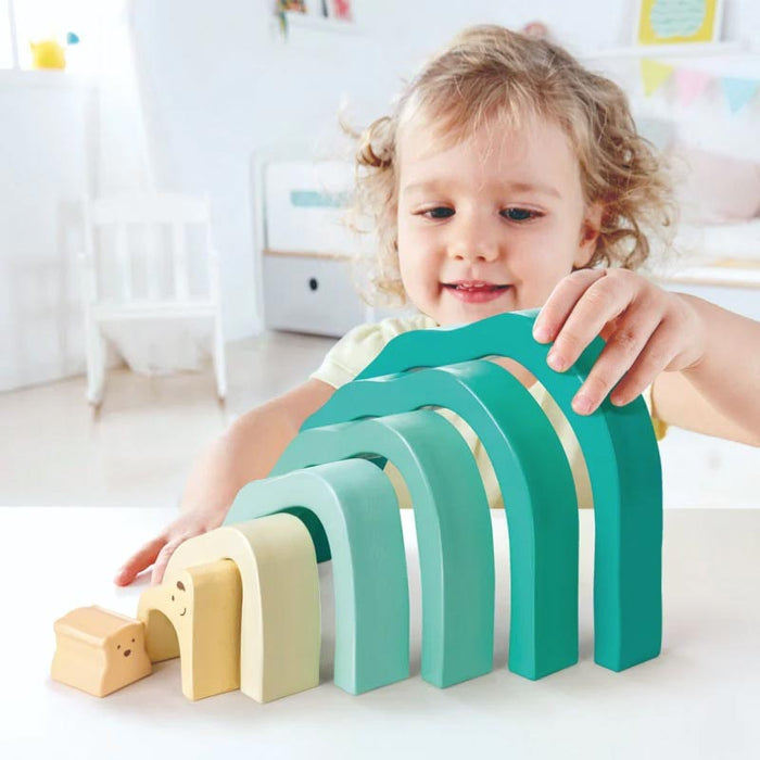 Hape Artic Polar Bear Stacking Blocks | Koop.co.nz