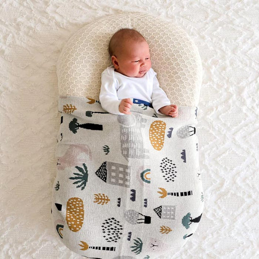 Di Lusso Living Asher Animals Baby Blanket | Koop.co.nz