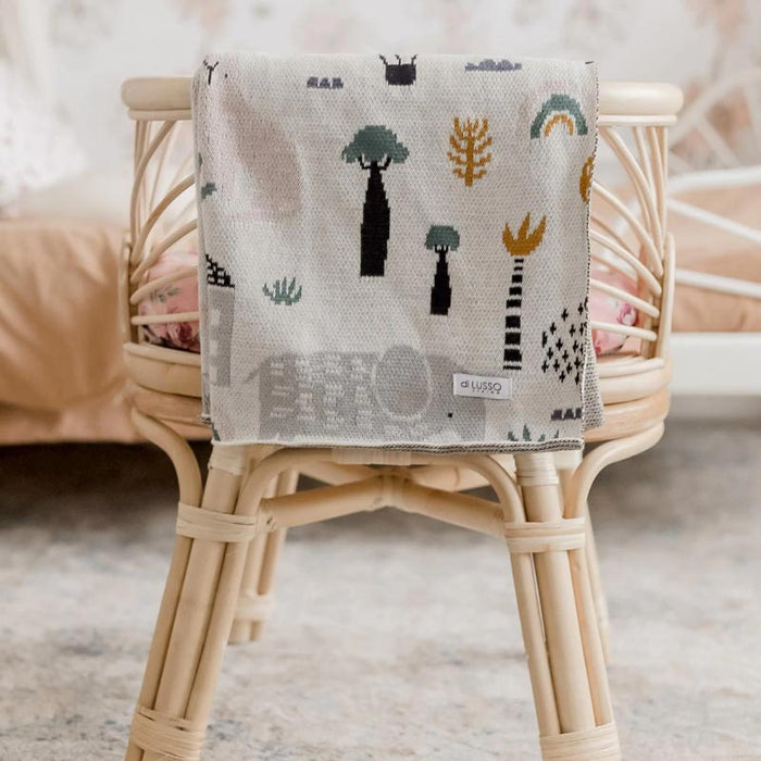 Di Lusso Living Asher Animals Baby Blanket | Koop.co.nz