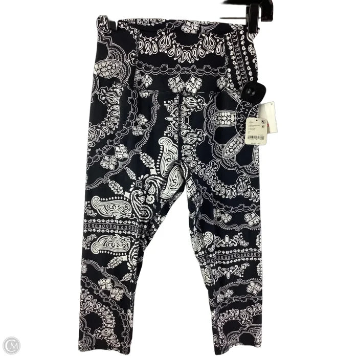 Athletic Capris By Free People In Black & White, Size: S