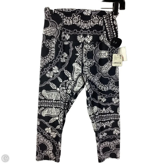 Athletic Capris By Free People In Black & White, Size: S