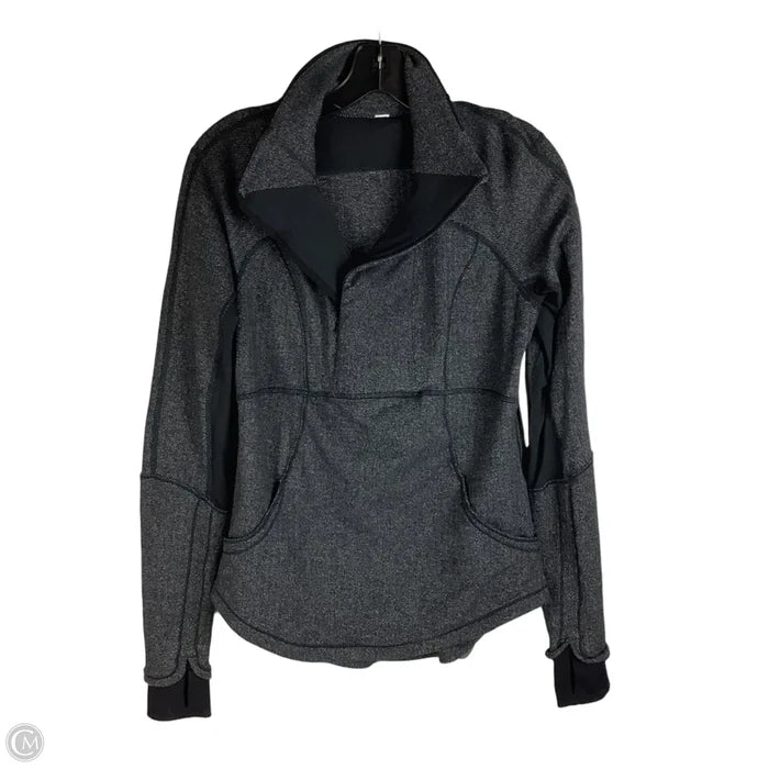 Athletic Jacket By Lululemon In Grey, Size: 8