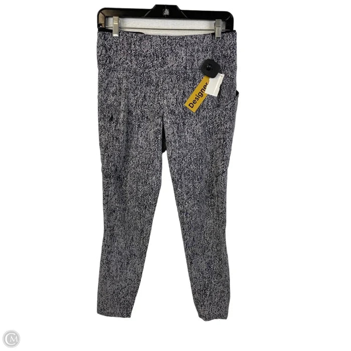 Athletic Leggings By Lululemon In Black & White, Size: 8
