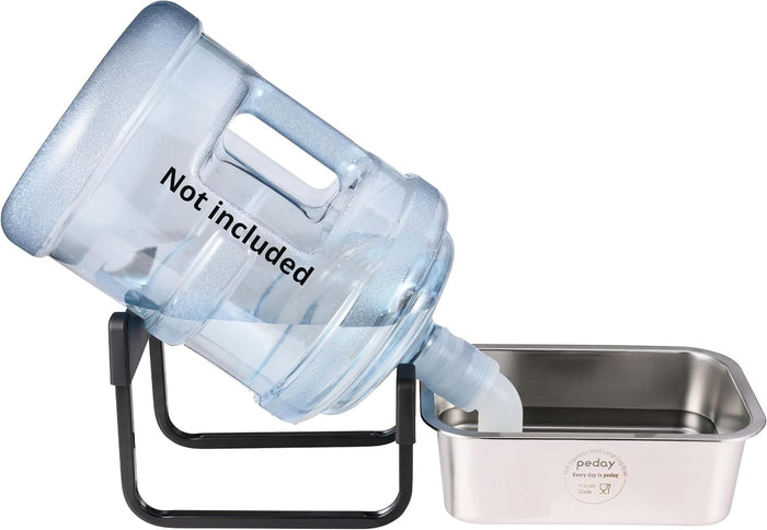 Automatic Dog Waterer for Large & X-Large Dogs, Human Grade 18/8 Stainless Steel, Water Bottle Not Included Dog Bowls & Feeders Pet Clever