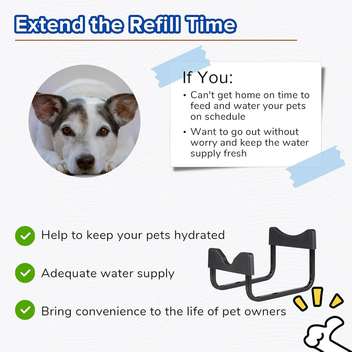 Automatic Dog Waterer for Large & X-Large Dogs, Human Grade 18/8 Stainless Steel, Water Bottle Not Included Dog Bowls & Feeders Pet Clever