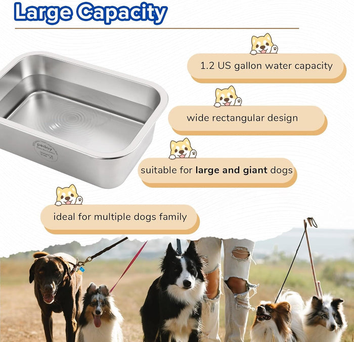 Automatic Dog Waterer for Large & X-Large Dogs, Human Grade 18/8 Stainless Steel, Water Bottle Not Included Dog Bowls & Feeders Pet Clever