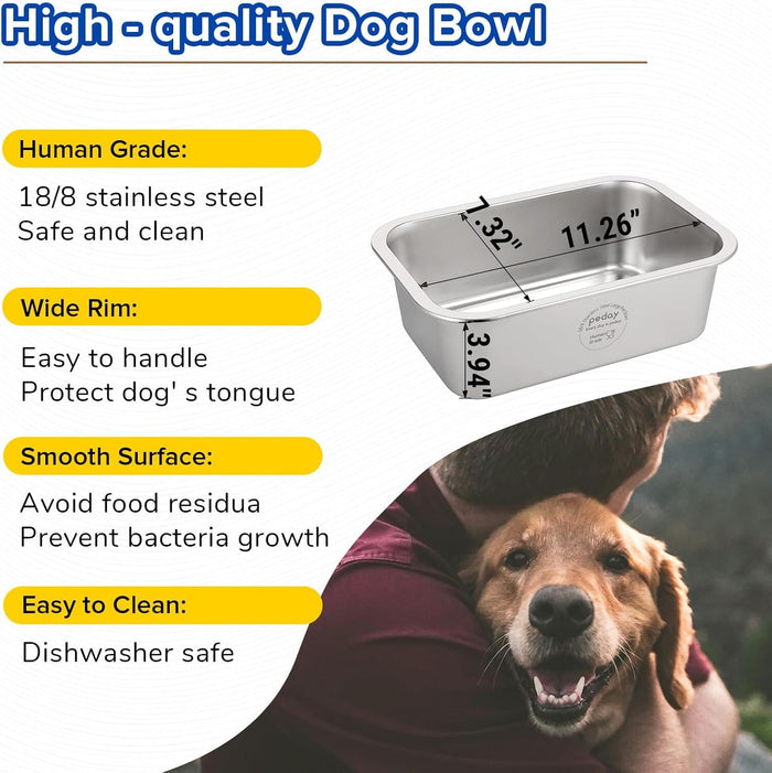 Automatic Dog Waterer for Large & X-Large Dogs, Human Grade 18/8 Stainless Steel, Water Bottle Not Included Dog Bowls & Feeders Pet Clever