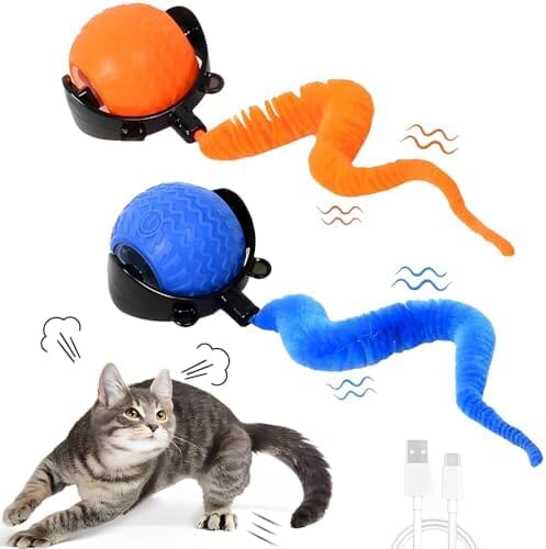 Automatic Interactive Cat Toys for Indoor Cats with 2 Speeds Cat Toys Pet Clever