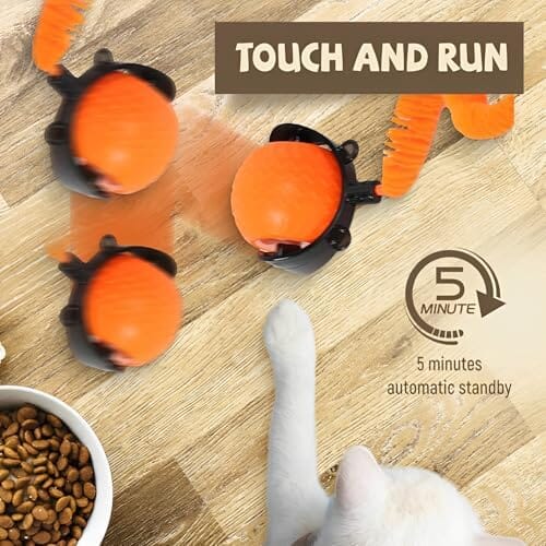 Automatic Interactive Cat Toys for Indoor Cats with 2 Speeds Cat Toys Pet Clever