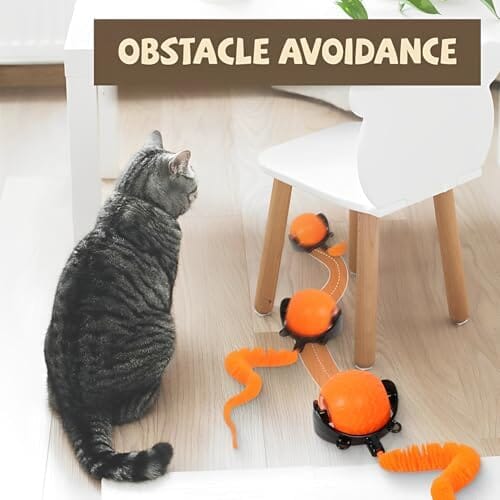 Automatic Interactive Cat Toys for Indoor Cats with 2 Speeds Cat Toys Pet Clever