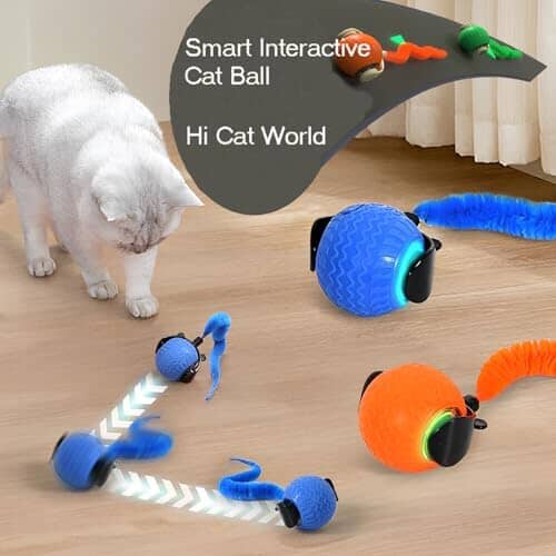 Automatic Interactive Cat Toys for Indoor Cats with 2 Speeds Cat Toys Pet Clever