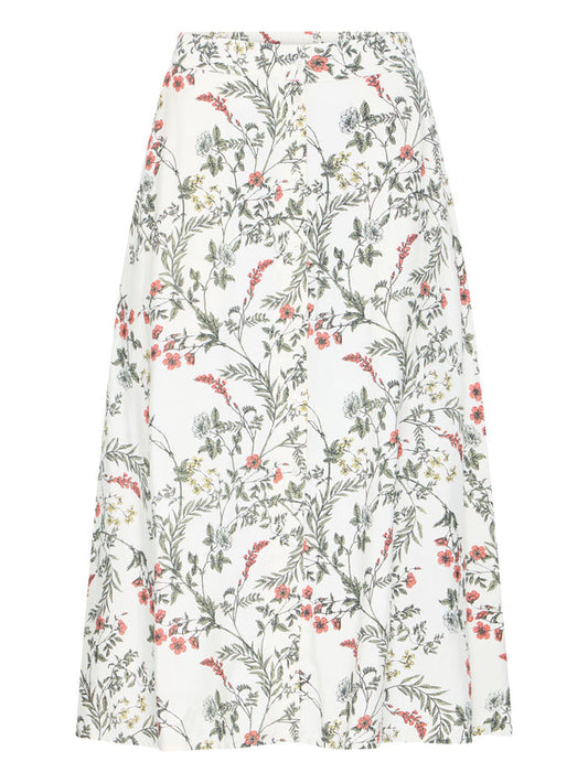 B Young ByImilda Midi Skirt Birch Flower Mix