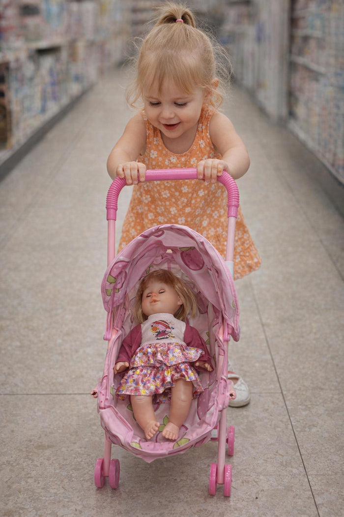 Baby Doll & Stroller Play Set – Pink (Ages 3+)