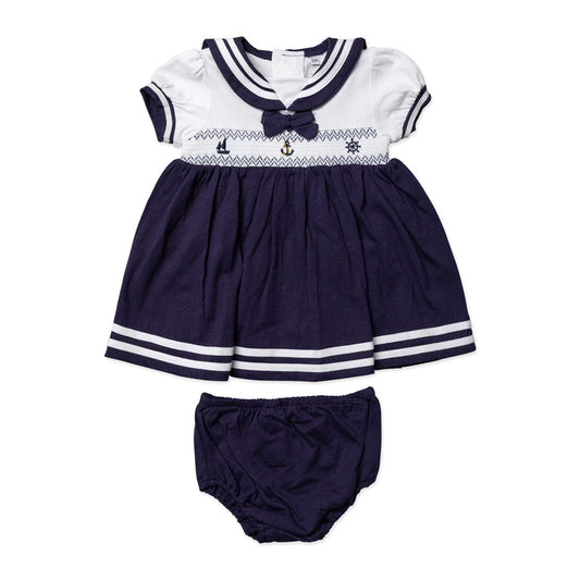 Baby Dress & Diaper Cover Set – 100% Cotton