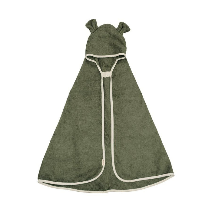 Fabelab Baby Hooded Towel – Olive Bear | Koop.co.nz