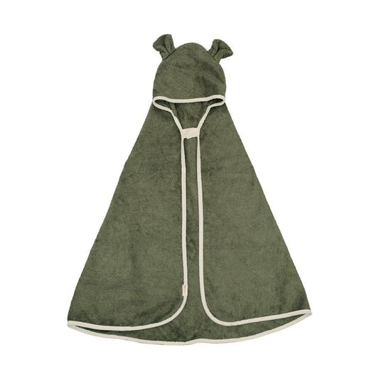 Fabelab Baby Hooded Towel – Olive Bear | Koop.co.nz