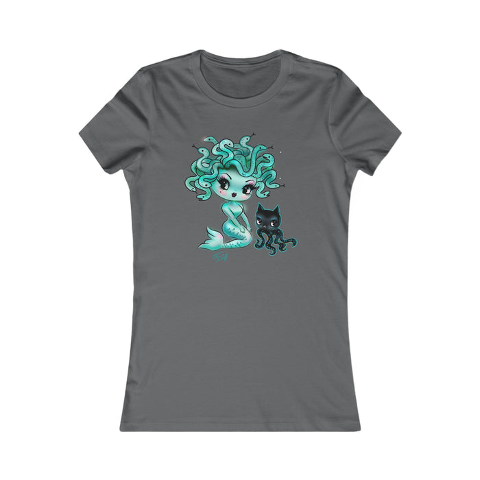 Baby Medusa Mermaid • Women's Form Fitting Tee