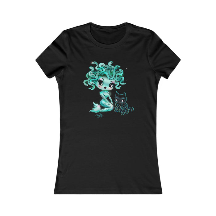 Baby Medusa Mermaid • Women's Form Fitting Tee
