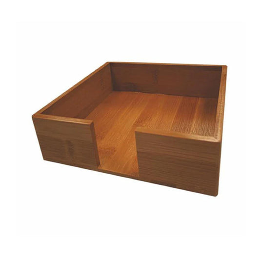 Bamboo Beverage Napkin Holder - Chestnut