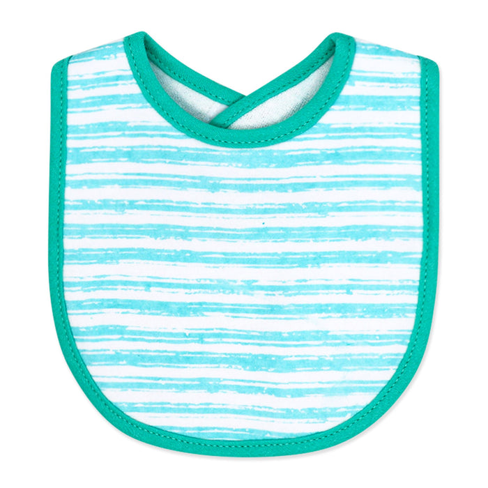 Banana Print Baby Bibs & Socks Set – 3 Bibs + 2 Pairs Socks, Soft Cotton Blend