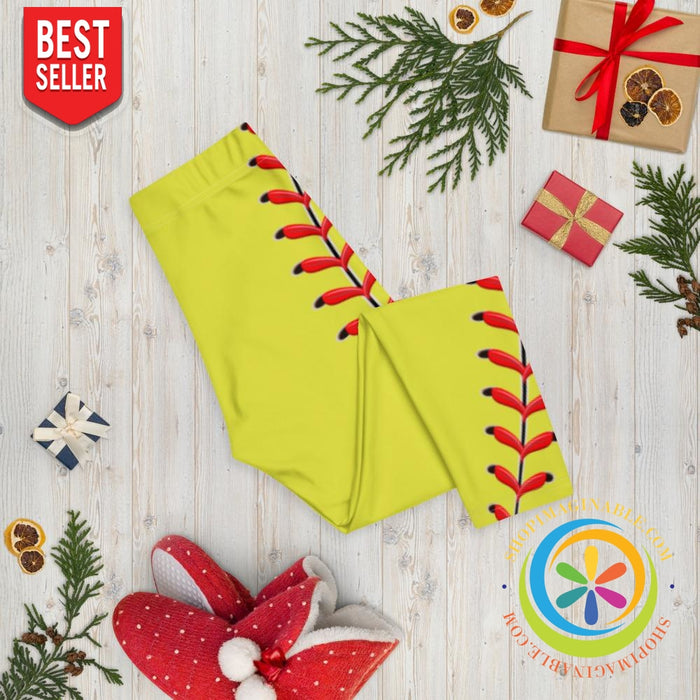 Baseball Stitch Capri Leggings-ShopImaginable.com