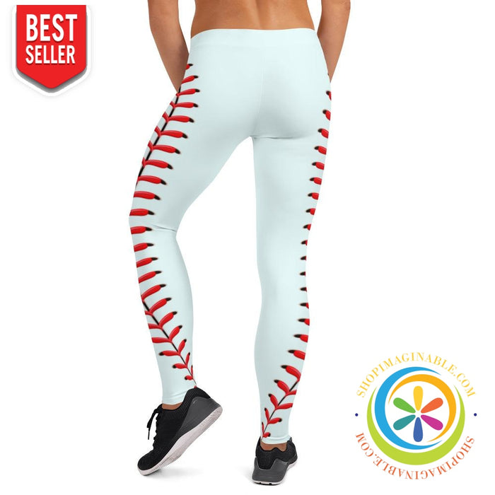 Baseball Stitch Full Length Leggings-ShopImaginable.com