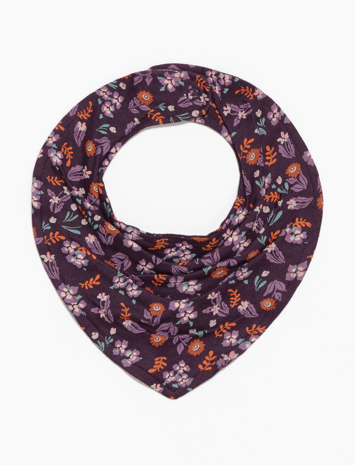 Bavoir à motifs en coton bio