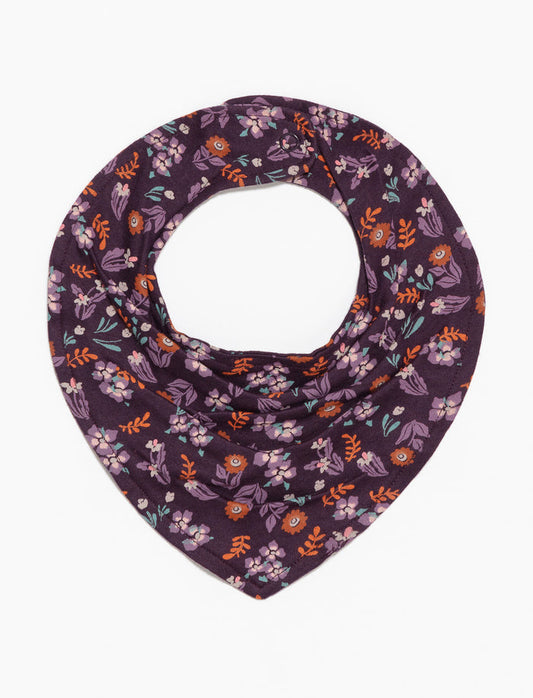 Bavoir à motifs en coton bio