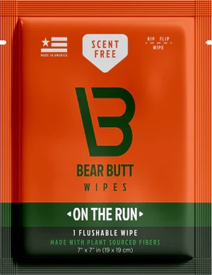 Bear Butt Wipes - 2 Pack